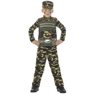 KOSTÝM pre deti, camo VOJENSKÝ VOJAK 128-146 KOSTÝM pre deti, camo VOJENSKÝ VOJAK 128-146