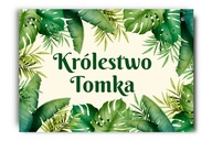 Zelená menovka zelené listy A4 Zelená menovka zelené listy A4