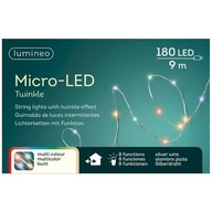 Mikroblikajúce svetlá, 180 LED, vnútorné/vonkajšie, viacfarebné 9