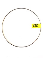 STRIEBORNÁ kovová obruč ø90 cm - lapač snov STRIEBORNÁ kovová obruč ø90 cm - lapač snov