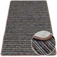 Carpet Runner Stripes Brown Melange 50x80 cm