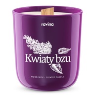 Vonná sviečka zo sóje bazy s dreveným knôtom Vonná sviečka zo sóje bazy s dreveným knôtom