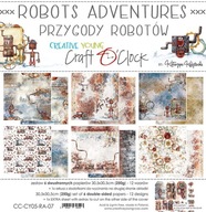 Craft O'Clock ROBOTS ADVENTURES sada papierov 30x30 Craft O'Clock ROBOTS ADVENTURES sada papierov 30x30
