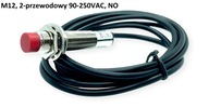Indukčný snímač M12 NO 2-vodičový 90-250 VAC Indukčný snímač M12 NO 2-vodičový 90-250 VAC