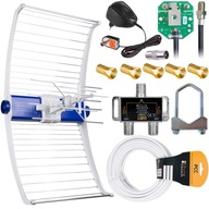 DVB-T2 ANTENNA SET TELMOR ASR H265 PRE 2TV 4K HD