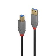 Lindy 36741 USB 3.0 kábel typ A-B Anthra Line - 1m Lindy 36741 USB 3.0 kábel typ A-B Anthra Line - 1m