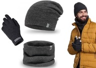 set ČIAPKA, SUKŇA, RUKAVICE dotyk GRAFIT set ČIAPKA, SUKŇA, RUKAVICE dotyk GRAFIT