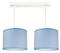 Závesné stropné svietidlo luster BLUE LAMPSHADE svietidlá lustre loft biela