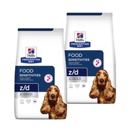 HILL'S suché krmivo pre psov s precitlivenosťou Z/D 2x3kg