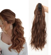PONY Predlžovanie kučeravých vlasov Ponytail Predlžovanie chvosta Ponytail 40CM Svetlohnedá PONY Predlžovanie kučeravých vlasov Ponytail Predlžovanie chvosta Ponytail 40CM Svetlohnedá