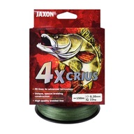 Jaxon Crius 4X pletená šnúra, tmavo zelená, 0,20 mm, 150 m