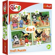 CUPLES PUZZLE 4V1 BING BUNNY BING'S HAPPY DAY CUPLES PUZZLE 4V1 BING BUNNY BING'S HAPPY DAY