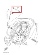 NÁPRAVA PREDNÉ KOLESO YAMAHA YZF 125 08-13 NÁPRAVA PREDNÉ KOLESO YAMAHA YZF 125 08-13