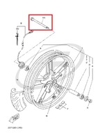 NÁPRAVA PREDNÉ KOLESO YAMAHA YZF 125 08-13