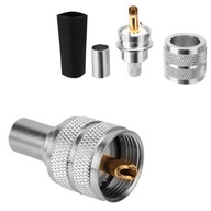 UC-1 zástrčkový krimpovací kábel RF-7 Aircell7 PTFE/zlatý UC-1 zástrčkový krimpovací kábel RF-7 Aircell7 PTFE/zlatý