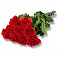 9 Eternity Red Rose na 50 cm stonke