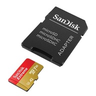 SANDISK EXTREME microSDXC pamäťová karta 128 GB 190/90 MB/s UHS-I U3 (SDSQXA