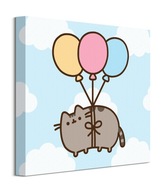 Obraz na plátne Pusheen Cat Colorful Balloons 40x40 cm Obraz na plátne Pusheen Cat Colorful Balloons 40x40 cm