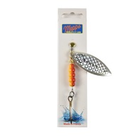 Mepps Aglia Long Rainbo spinner, strieborný, veľkosť 5, 29g Mepps Aglia Long Rainbo spinner, strieborný, veľkosť 5, 29g