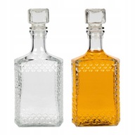 Sada 5x 0,5l karafy na whisky so sklenenými zátkami Sada 5x 0,5l karafy na whisky so sklenenými zátkami