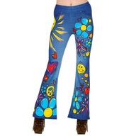 DISCO HIPPY LEGÍNY 70. ROKOV, MODRÉ L/XL DISCO HIPPY LEGÍNY 70. ROKOV, MODRÉ L/XL