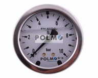 Glycerínový tlakomer M63 0-10 bar, zadná prípojka G1/4" POLMO Glycerínový tlakomer M63 0-10 bar, zadná prípojka G1/4" POLMO