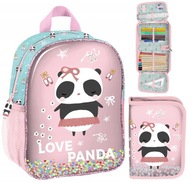 Set predškolského batohu pre dievčatá Panda