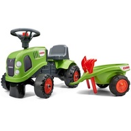 FALK Baby Claas Tractor Green s prívesom + a