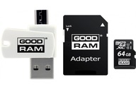 Pamäťová karta s adaptérom a čítačkou kariet GoodRa