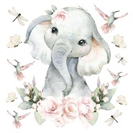 NÁLEPKY NA STENU PRE DETI ELEPHANT MOTTERFLY KVETY NÁLEPKY NA STENU PRE DETI ELEPHANT MOTTERFLY KVETY