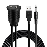 Predlžovací kábel USB AUX SOCKET do auta pre RÁDIO Predlžovací kábel USB AUX SOCKET do auta pre RÁDIO