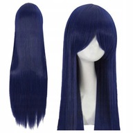 DÁMSKA Parochňa NAVY BLUE dlhé rovné vlasy COSPLAY parochne BANGES 100 cm DÁMSKA Parochňa NAVY BLUE dlhé rovné vlasy COSPLAY parochne BANGES 100 cm