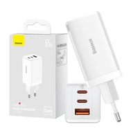 BASEUS VÝKONNÁ UNIVERZÁLNA NABÍJAČKA NAPÁJACÍ ZDROJ GAN5 2XUSB-C + USB 65W BASEUS VÝKONNÁ UNIVERZÁLNA NABÍJAČKA NAPÁJACÍ ZDROJ GAN5 2XUSB-C + USB 65W