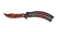 Motýľový nôž Albainox Abanico Red 02128 Motýľový nôž Albainox Abanico Red 02128