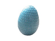 Veľkonočné vajíčko, modré ručne robené flitre 10cm