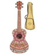 Koncertné ukulele Bamboo BU-23 Pink Mandala s miestnosťou