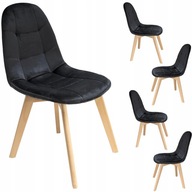 4 x stolička COLIN čierna