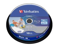 Disky Verbatim BD-R Blu-ray 25 GB na potlač 10