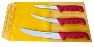 Polkars sada 3 nožov (modely 1, 2, 23) červené