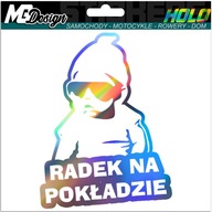 Nálepka na okno RADEK ON BOARD HOLOGRAM Nálepka na okno RADEK ON BOARD HOLOGRAM