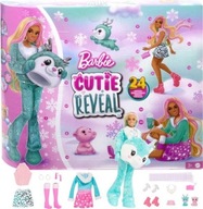 Adventný kalendár bábiky Barbie Cutie Reveal