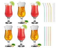 6x KOKTAILOVÉ POHÁRE 420 ml + 8x SKLENENÉ TUBY 6x KOKTAILOVÉ POHÁRE 420 ml + 8x SKLENENÉ TUBY