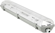 Hermetické LED svietidlo 2x60cm s plechovým LED svietidlom do garáže so žiarivkami Hermetické LED svietidlo 2x60cm s plechovým LED svietidlom do garáže so žiarivkami