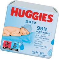 HUGGIES Čisté vlhčené obrúsky 4x 56 ks HUGGIES Čisté vlhčené obrúsky 4x 56 ks