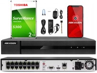 Hikvision 8Mpx + 2TB IP rekordér so 16 PoE kanálmi