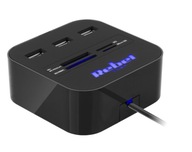 3-portový USB 2.0 HUB s čítačkou pamäťových kariet SD