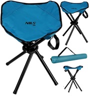 Turistická stolička bez operadla, SOLID BLUE Turistická stolička bez operadla, SOLID BLUE