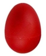Vaječný vaječný červený maracas