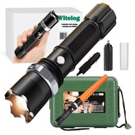 ZOOM LED taktická baterka dobíjateľná dielenská vojenská pátračka 4200 ZOOM LED taktická baterka dobíjateľná dielenská vojenská pátračka 4200