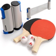SET NA STOLNÝ TENIS Meteor 2 RAKETY SIETE ROLLNET loptičky SET NA STOLNÝ TENIS Meteor 2 RAKETY SIETE ROLLNET loptičky